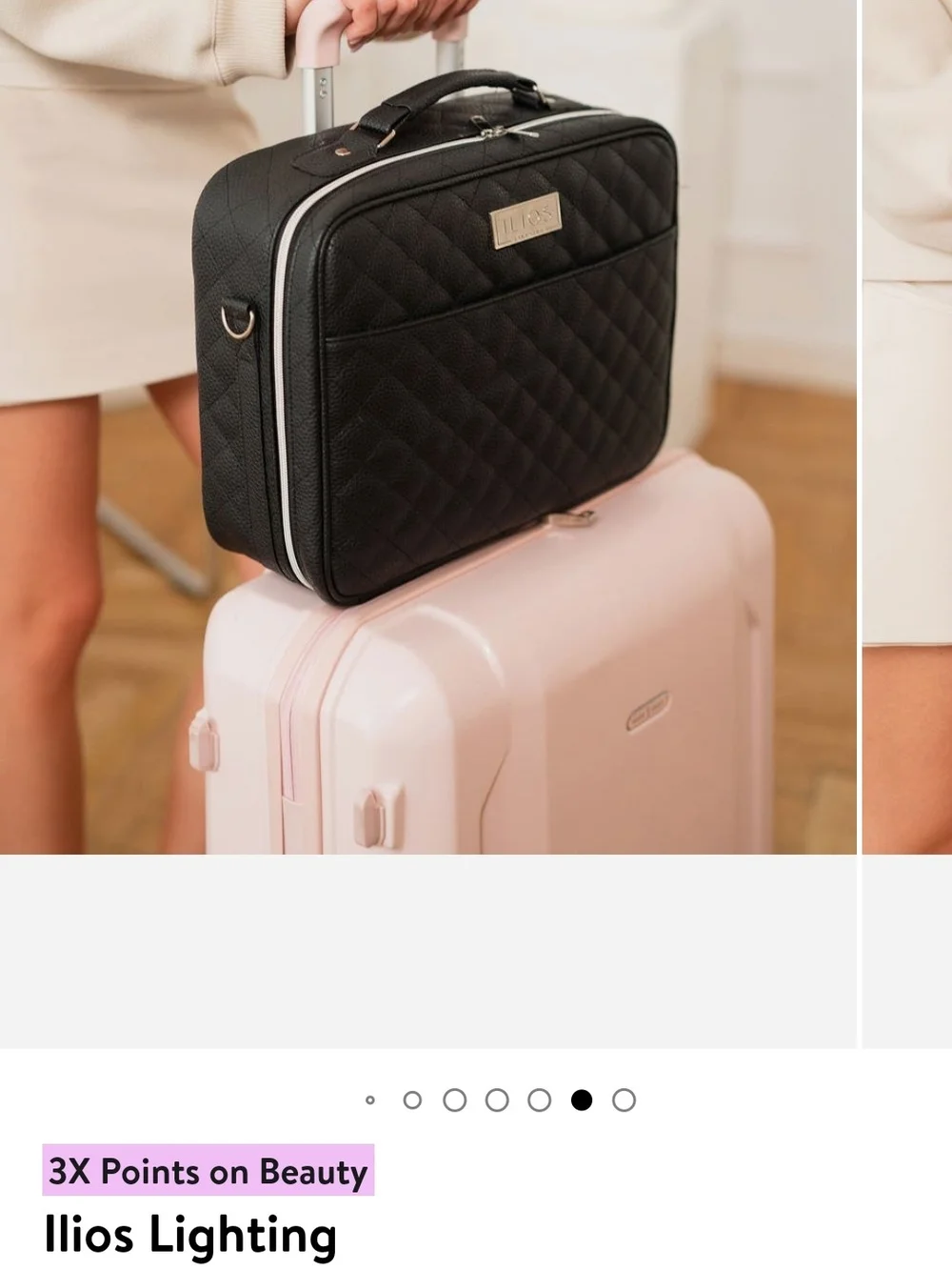 ILIOS Structured Black Travel Makeup Case. Brand New With Tags.